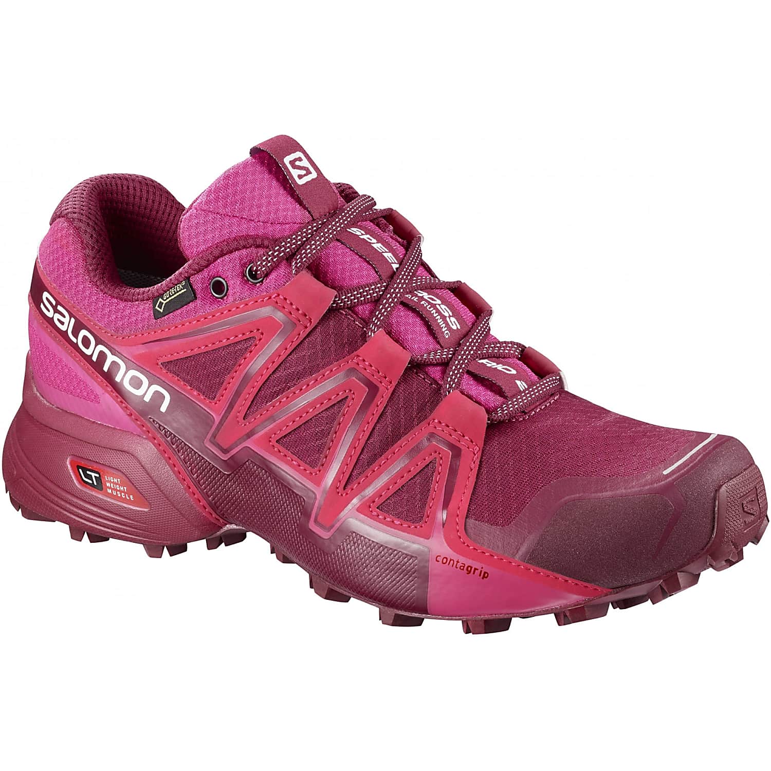 Salomon W Speedcross Vario 2 Gtx Cerise Beet Red Pink Yarrow