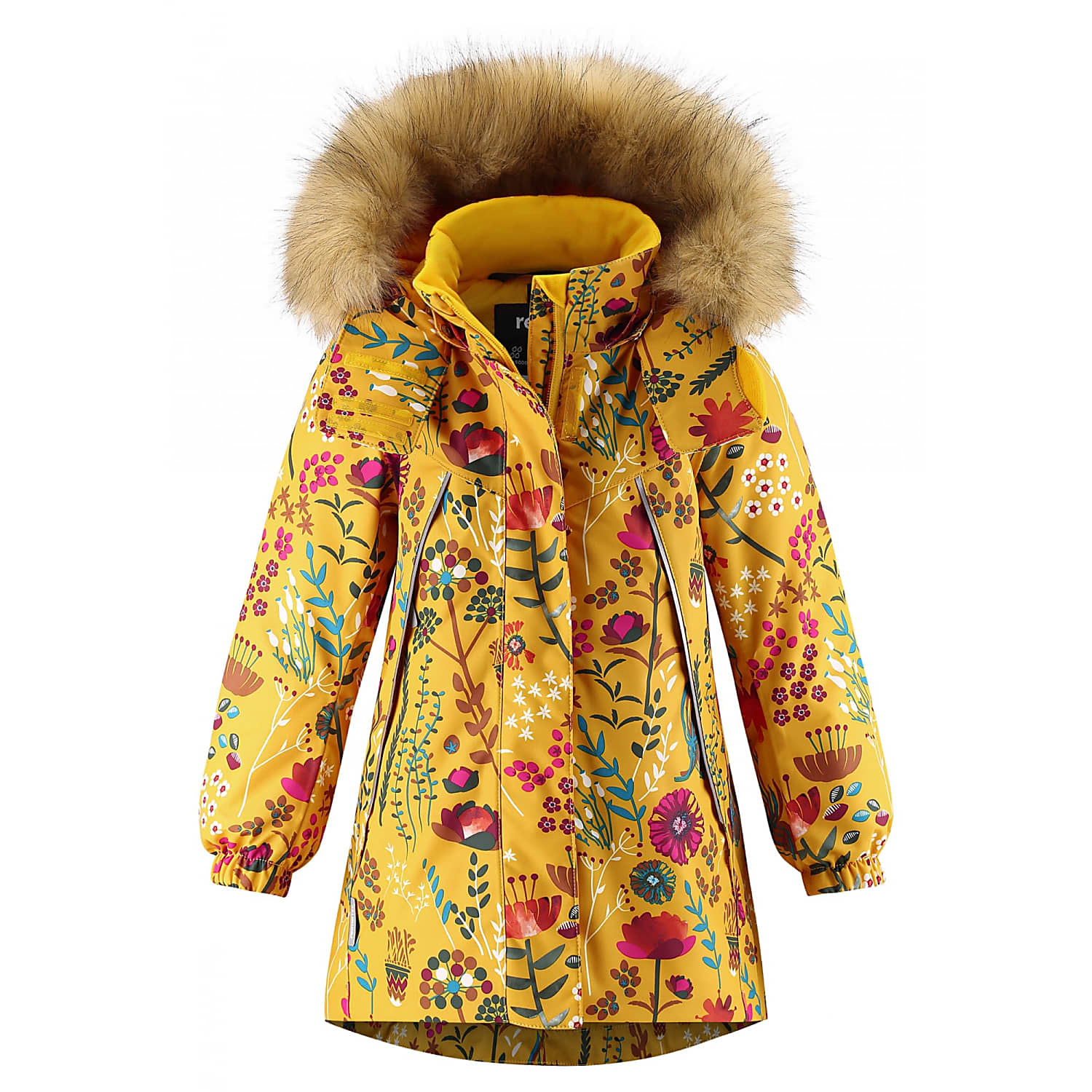 girls yellow winter coat