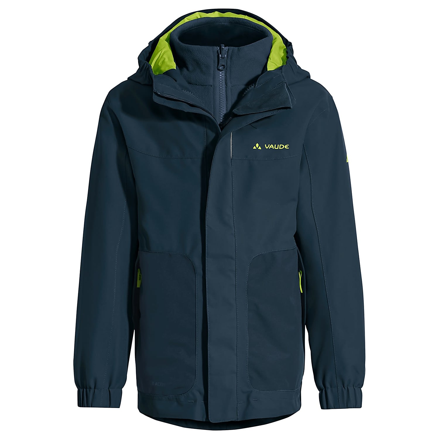 Vaude KIDS CAMPFIRE 3IN1 JACKET IV, Dark Sea - Fast and cheap shipping