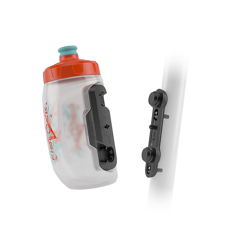 Fidlock KIDS TWIST BOTTLE 450 ML + BIKE BASE Transparent White