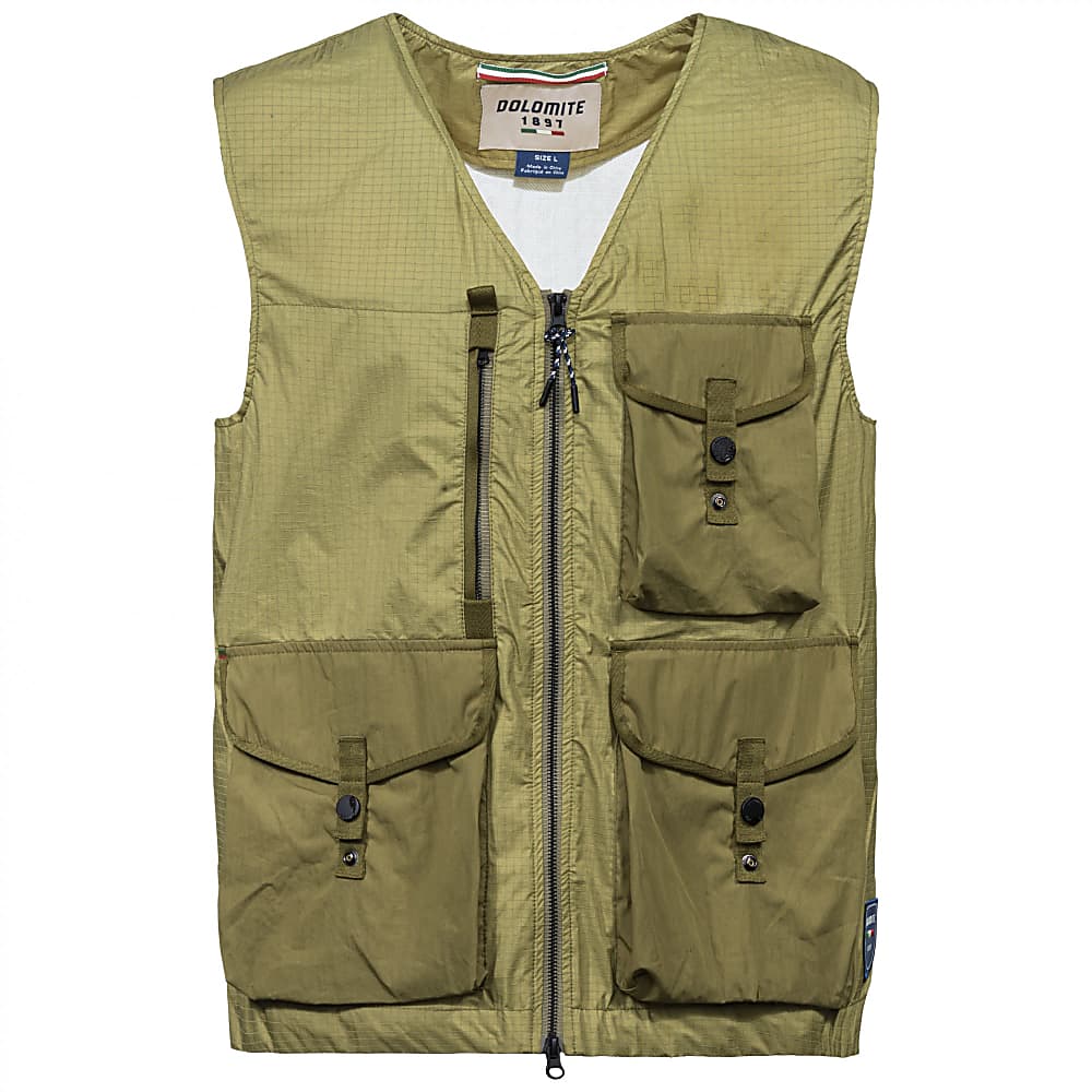Dolomite M KARAKORUM FIELD VEST Chalice Khaki Green