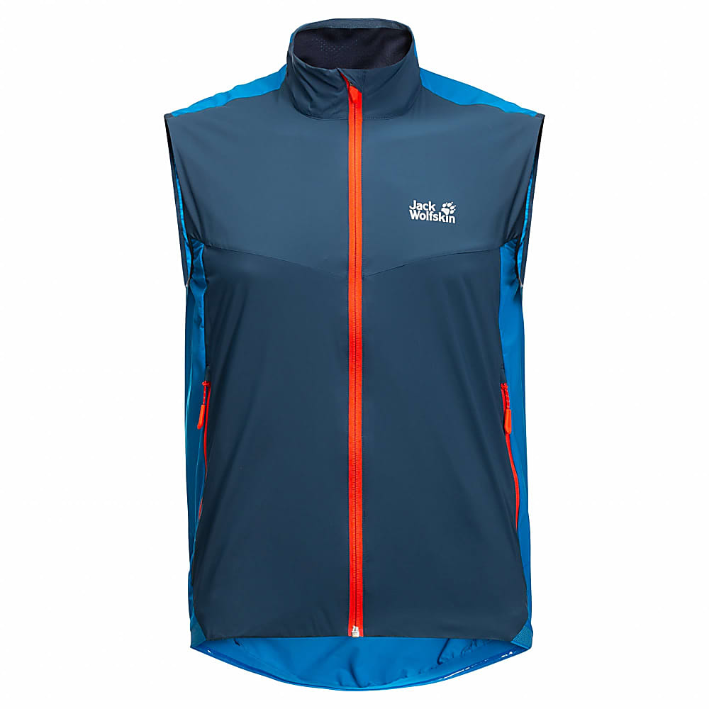 Jack Wolfskin M TOURER SOFTSHELL VEST Blue Pacific