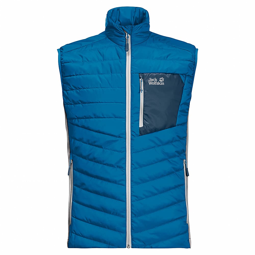 Jack Wolfskin M ROUTEBURN VEST Blue Pacific