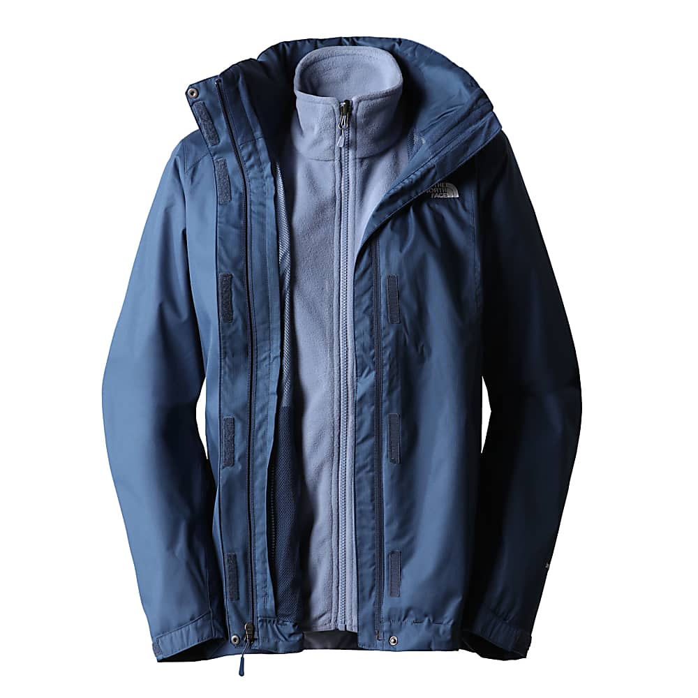 The North Face W EVOLVE II TRICLIMATE JACKET Shady Blue - Folk Blue