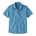Patagonia M GO TO SHIRT - Block Party / Lago Blue - S