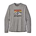 Patagonia M LONG-SLEEVED CAPILENE COOL DAILY GRAPHIC SHIRT - Line Logo Ridge / Feather Grey - S