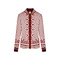 Dale of Norway W SOLFRID JACKET - Ruby Melange / Offwhite / Light Charcoal - S
