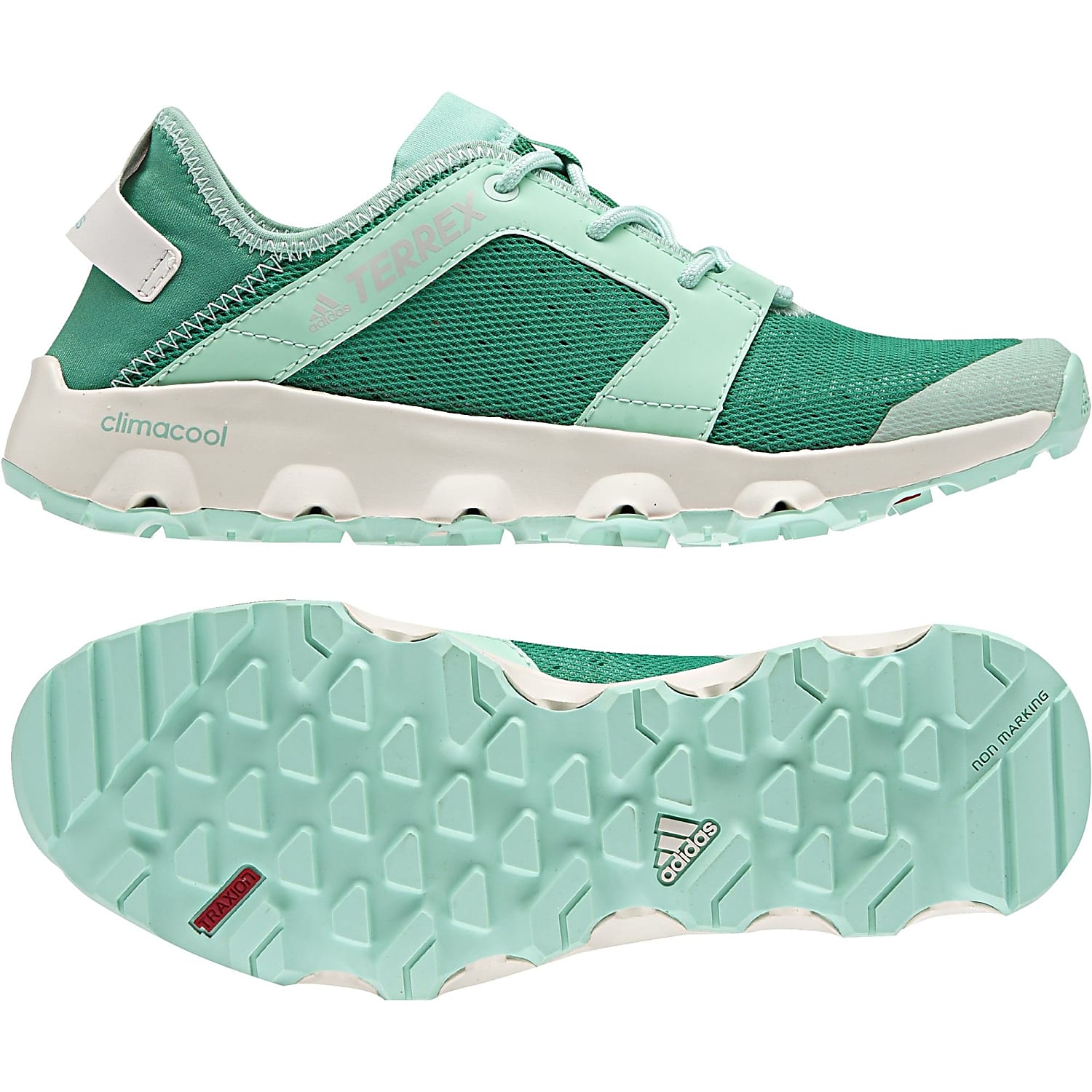 adidas W TERREX CLIMACOOL VOYAGER SLEEK, Core Green - Chalk White - Easy  Green - Fast and cheap shipping - www.exxpozed.com