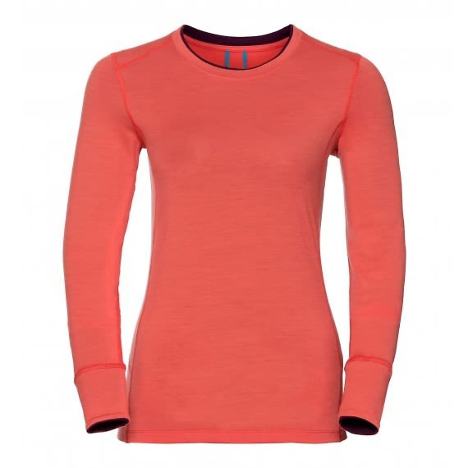 Jetzt Odlo W Shirt L S Crew Neck Natural Merino Warm Hot Coral Pickled Beet Online Kaufen Www Exxpozed De