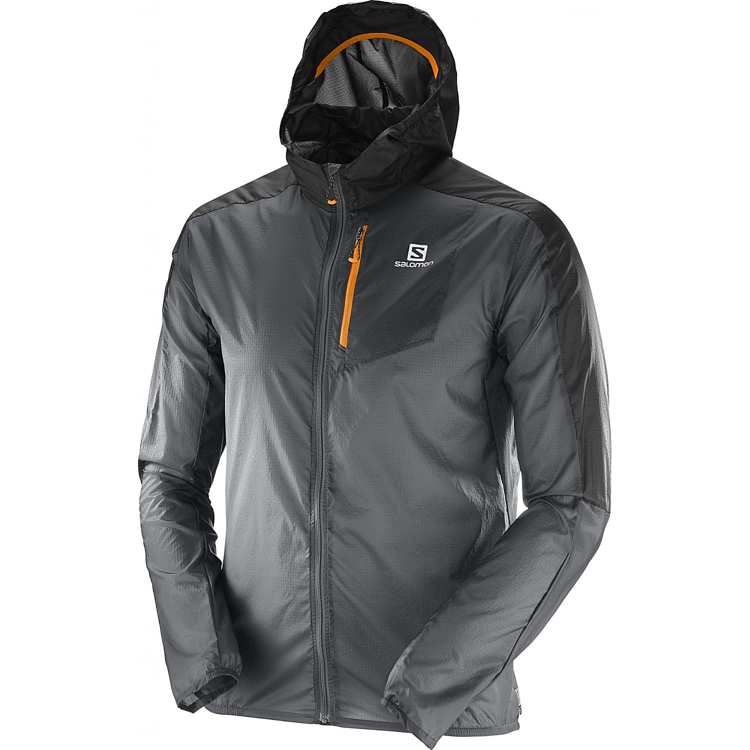 Salomon M FAST WING HOODIE, Forged Iron Black - Fast and cheap shipping - www.exxpozed.com