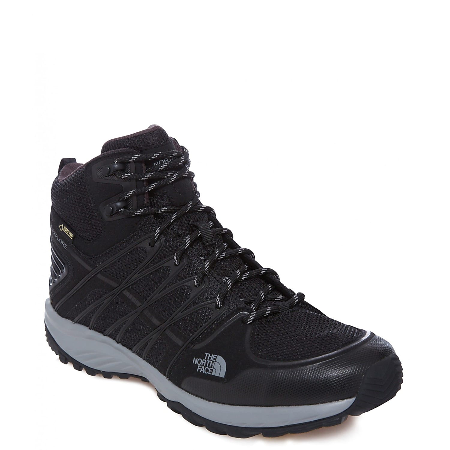 The Face LITEWAVE EXPLORE MID TNF Black - Metallic Silver - Fast and cheap shipping - www.exxpozed.com