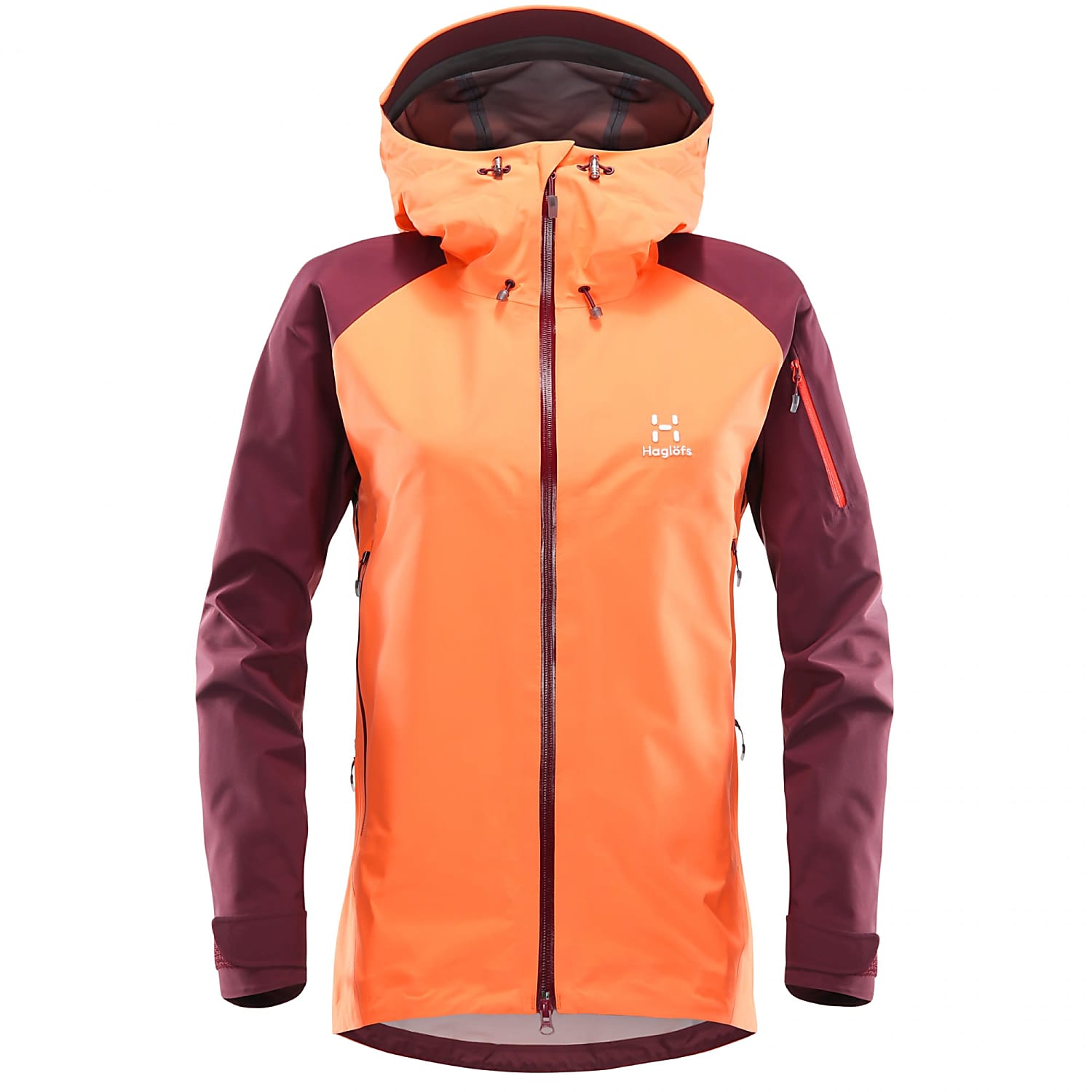 Magnetisk velstand lager Haglofs W ROC SPIRIT JACKET (STYLE SUMMER 2018), Coral Pink - Aubergine -  Free Shipping starts at 60£ - www.exxpozed.eu