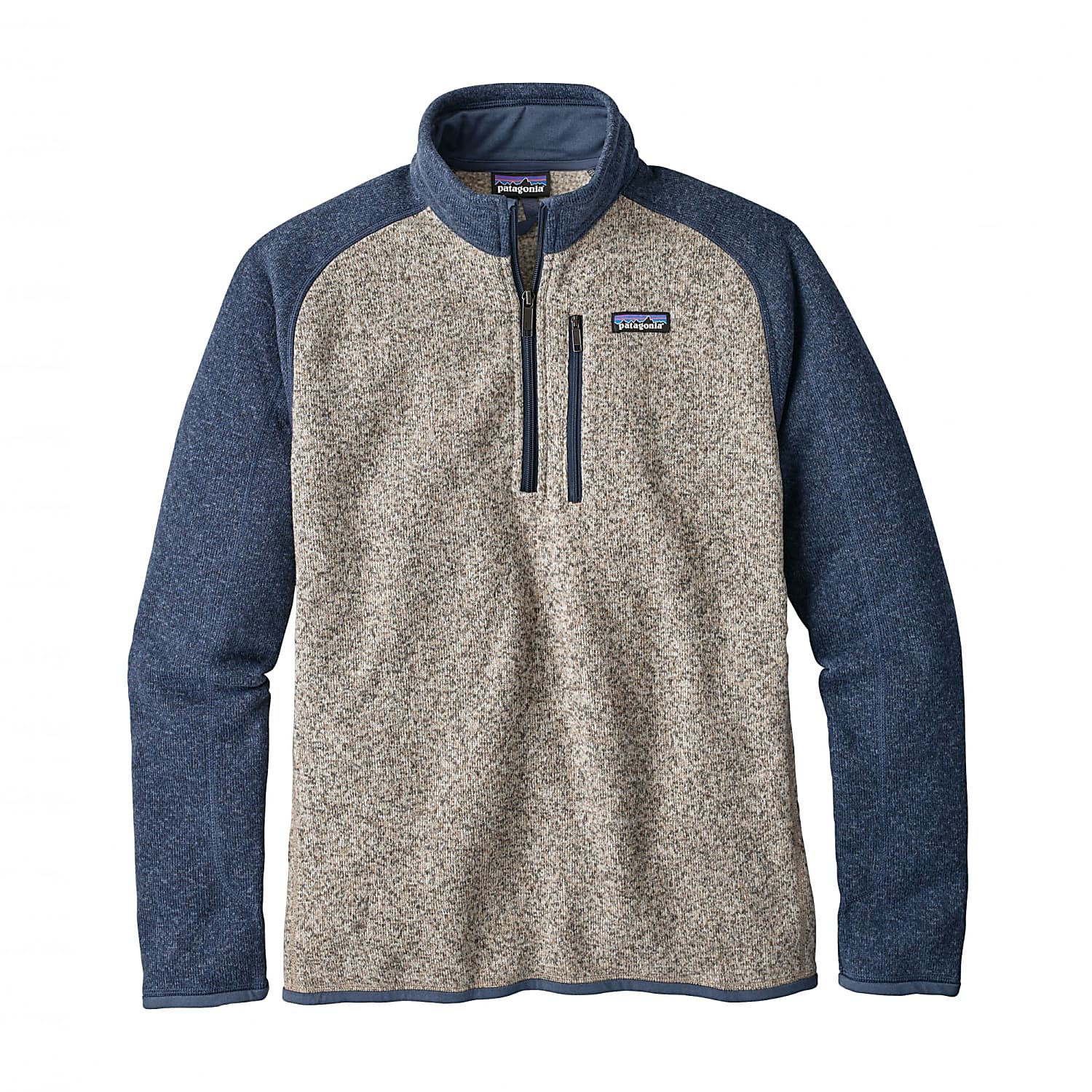 M BETTER 1/4 ZIP (STYLE SUMMER 2019), Bleached Stone W - Dolomite Blue - Fast and cheap shipping - www.exxpozed.com