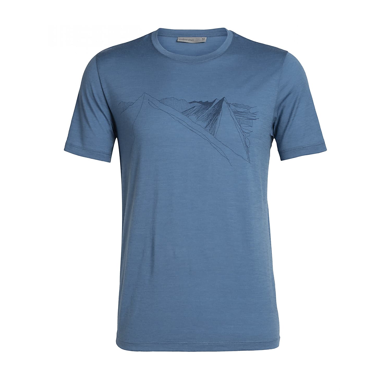 Icebreaker M Tech Lite Ss Crewe Peak In Reach Thunder