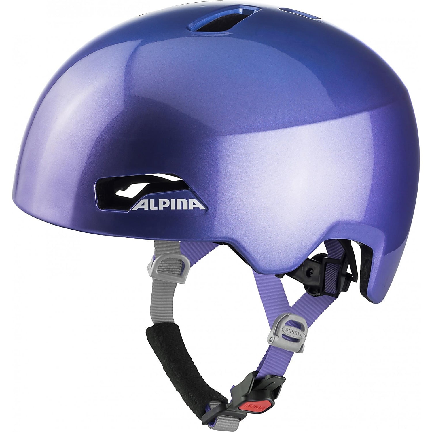 purple kids helmet