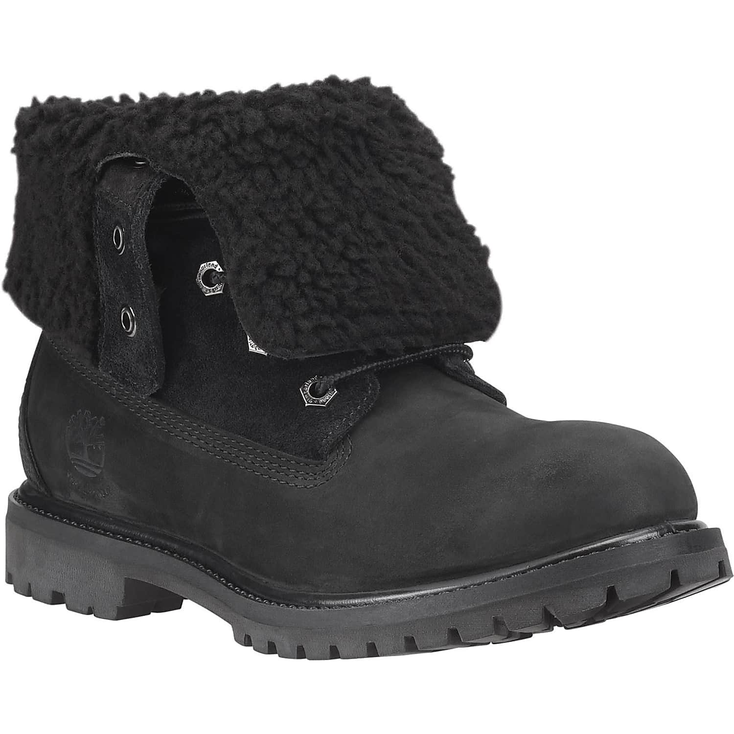 authentics teddy fleece boot for women in black
