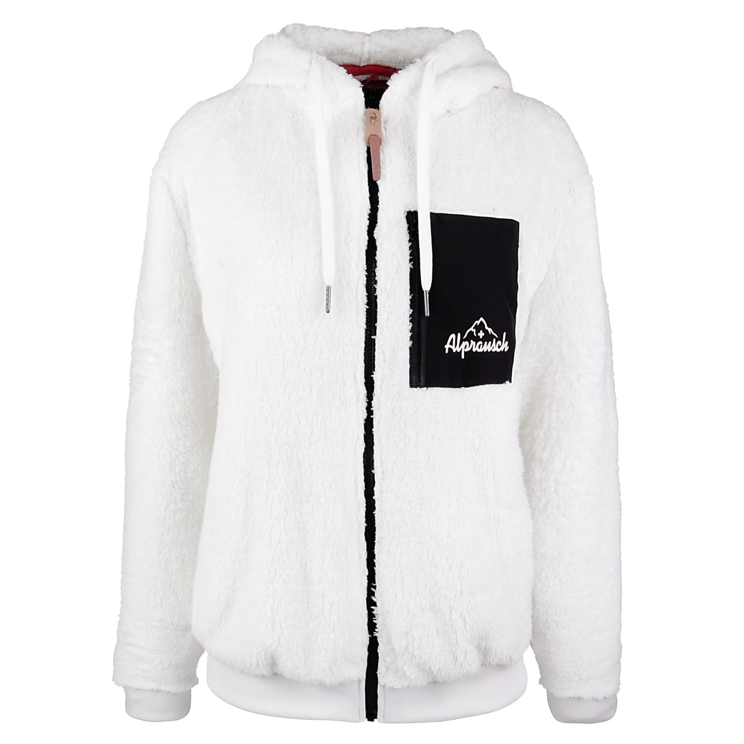 white teddy fleece jacket