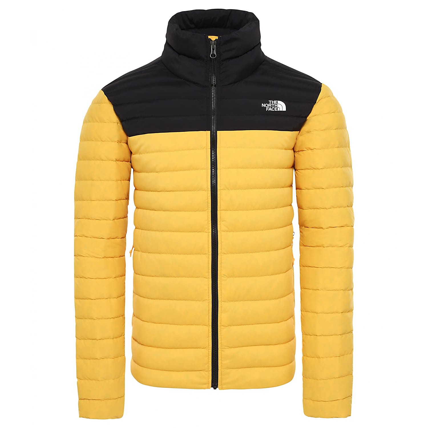 north face yellow and black