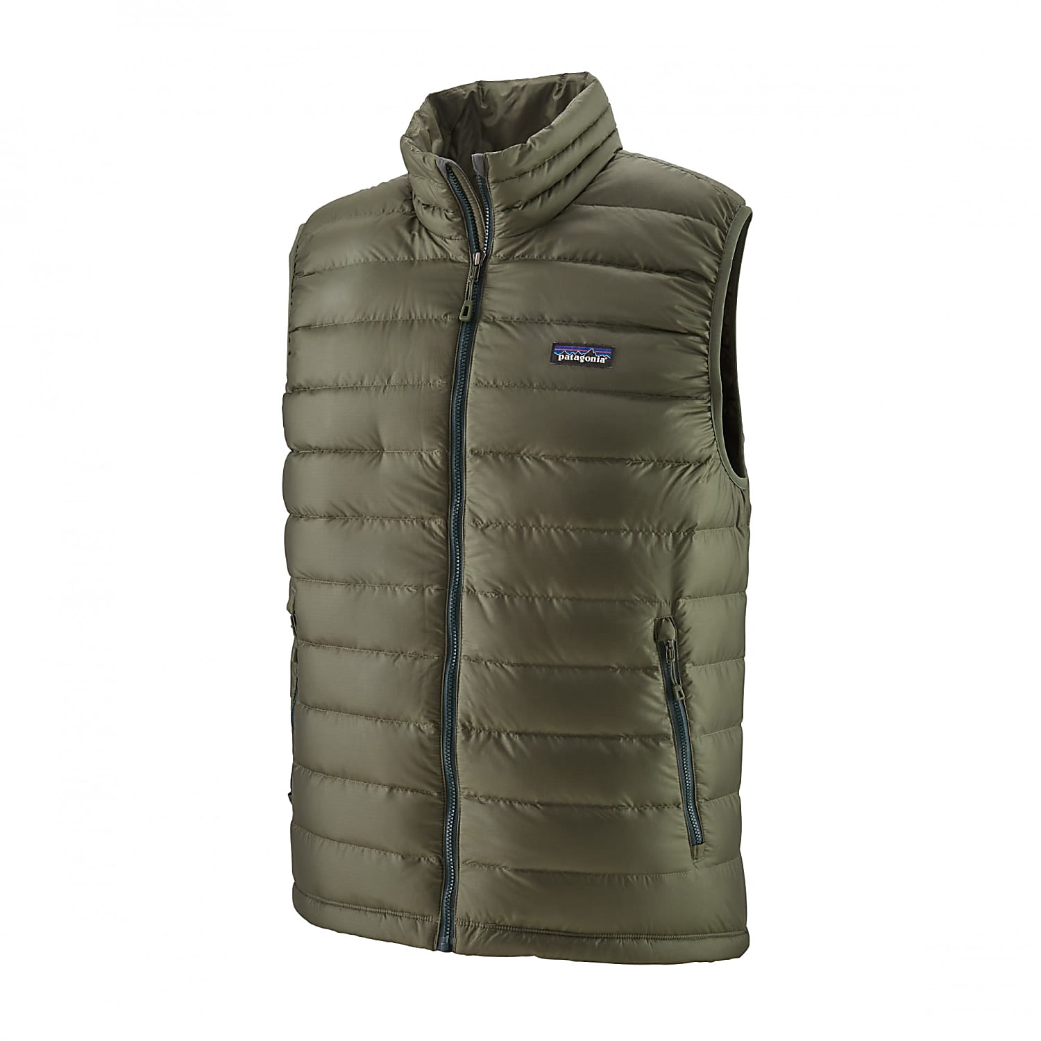 green patagonia vest