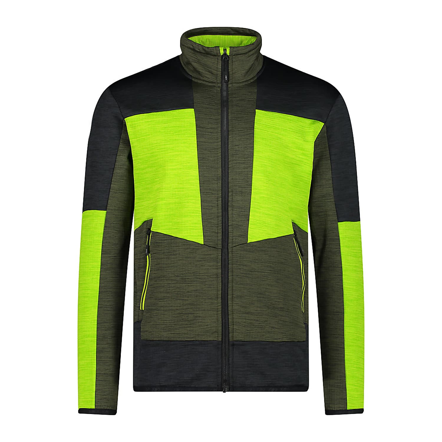 CMP M JACKET MELANGE GRID - and shipping Oil TECH, cheap Fast Green