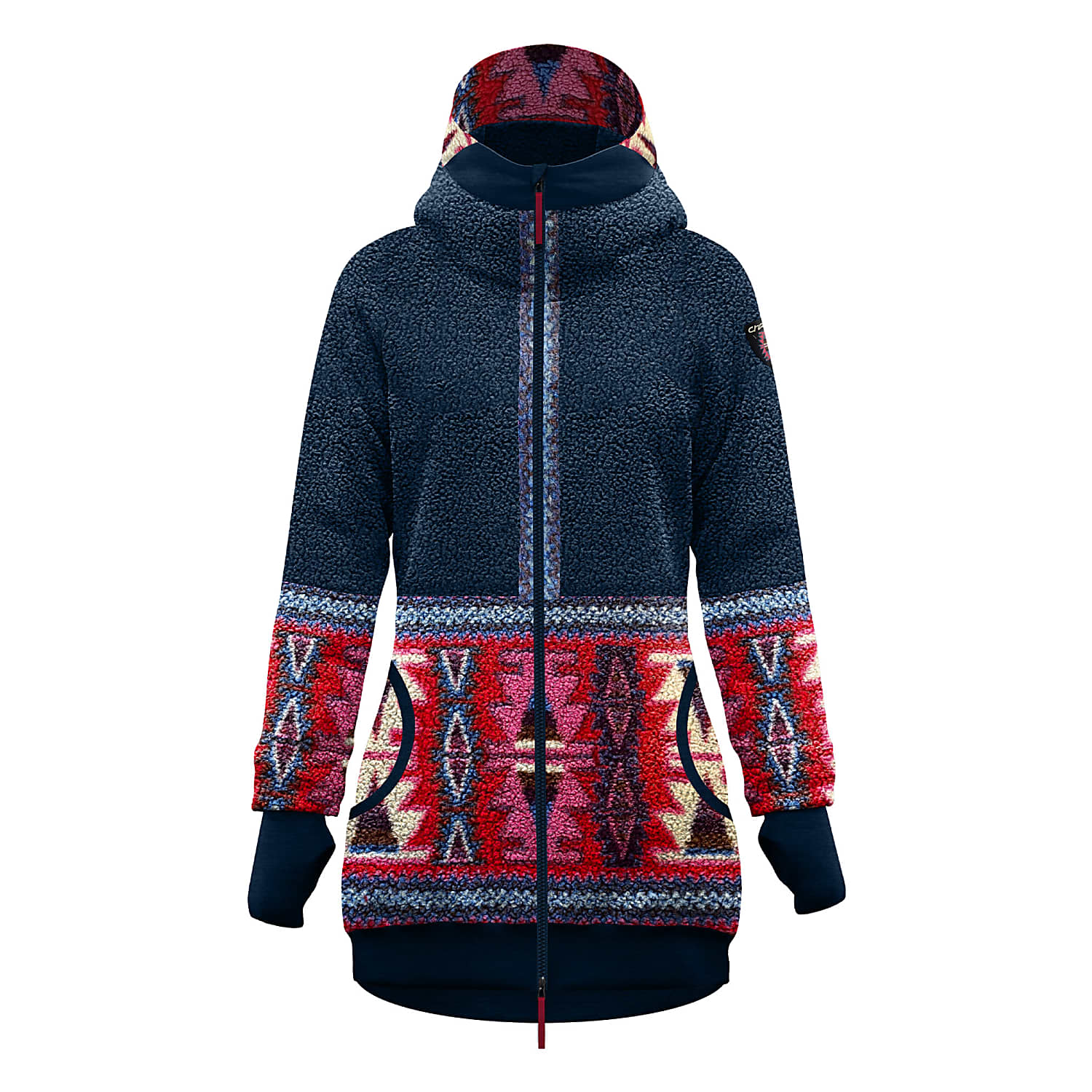 Crazy Idea W COAT SIURANA ETHNIC Print Ethnic Free Shipping