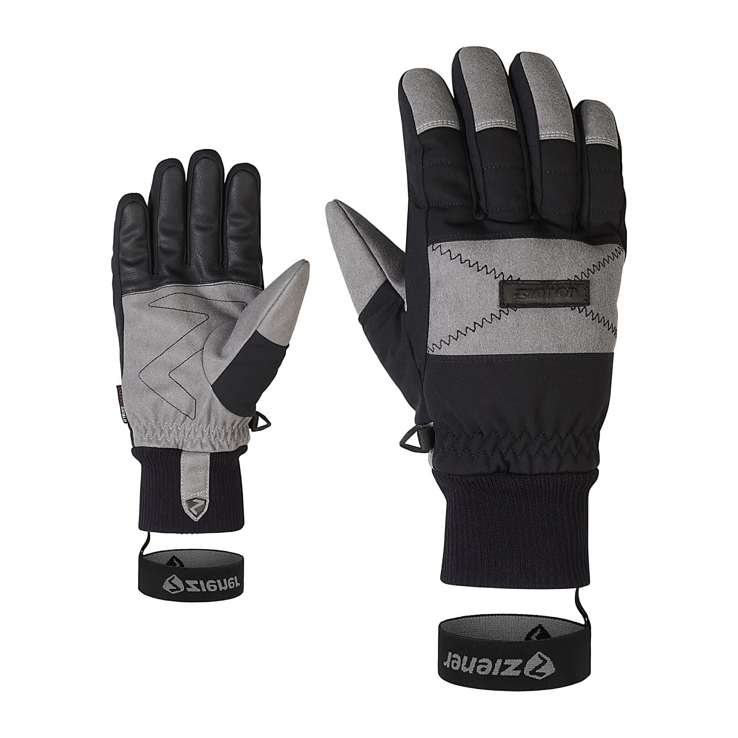 GLOVE, Black cheap and Ziener shipping - GENDO Fast AS