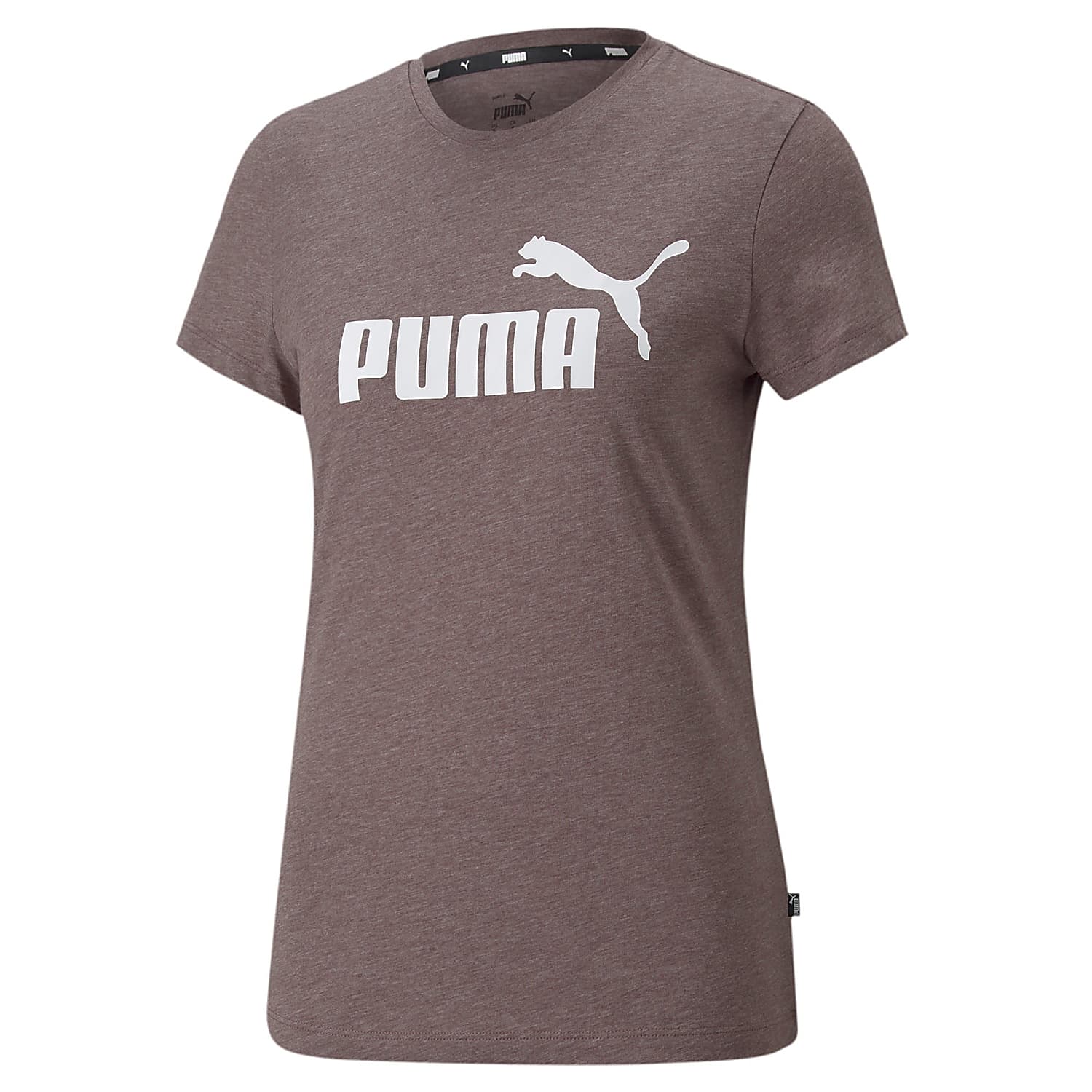Puma W ESSENTIALS LOGO Dusty and shipping HEATHER Plum cheap TEE, Fast 