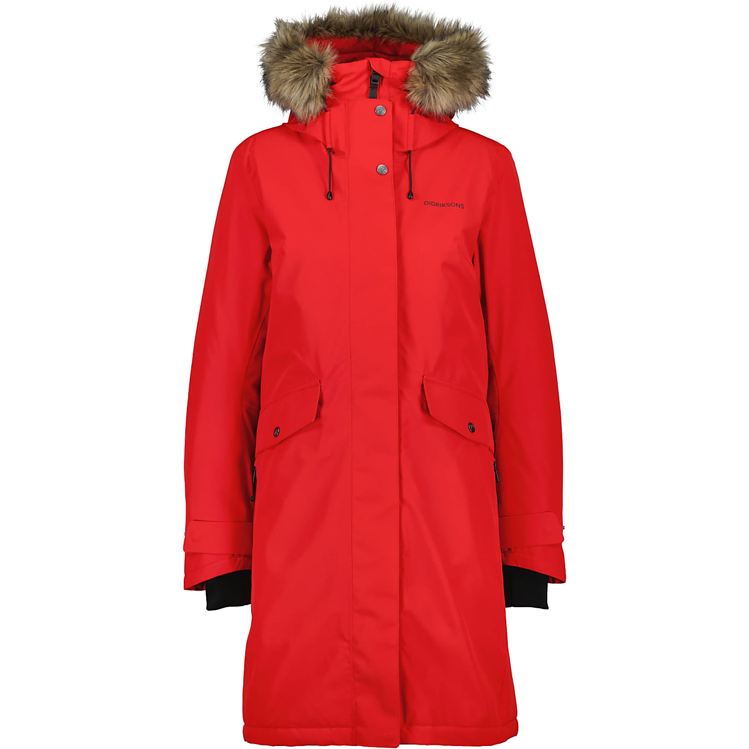 Didriksons W ERIKA PARKA 3, Pomme Red - Fast and cheap shipping | Parkas
