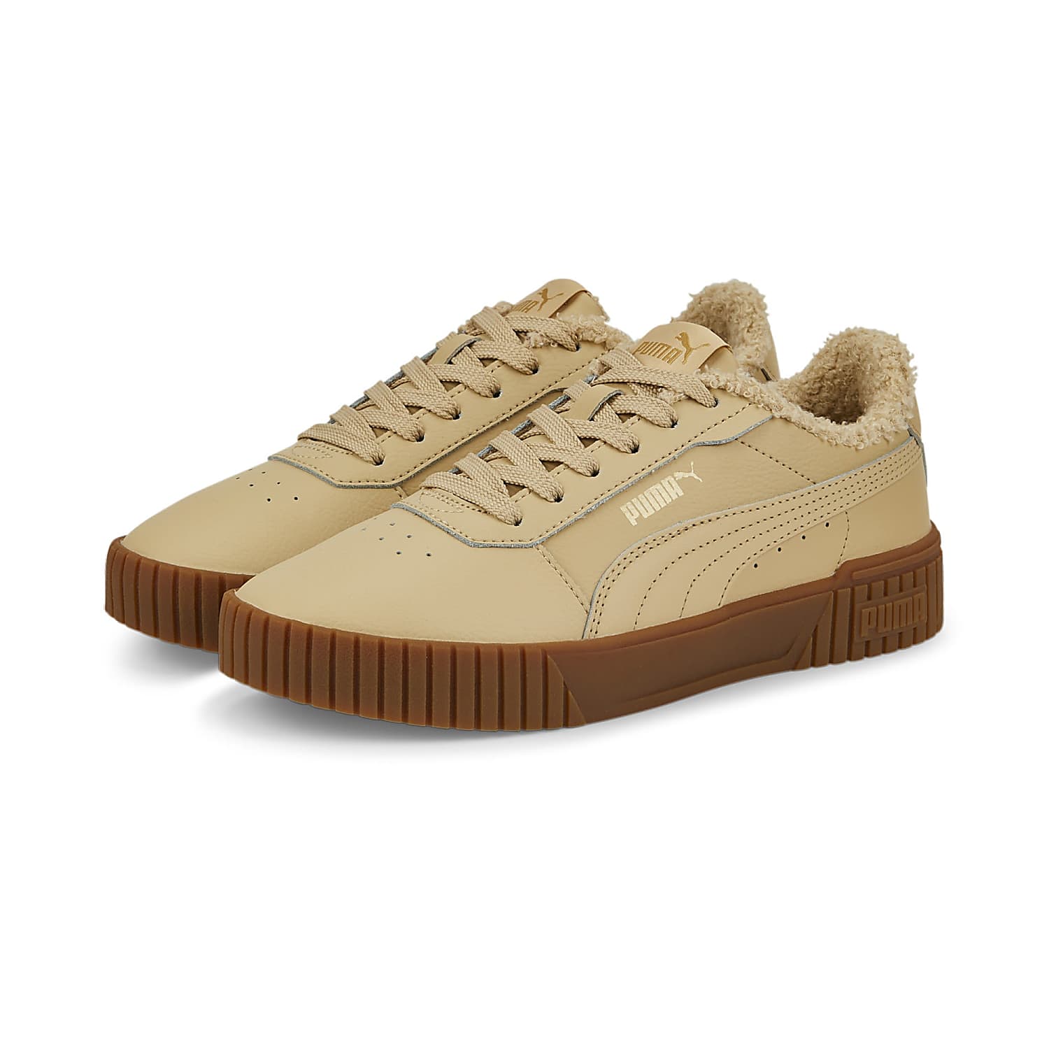 Gold pumas on sale for sale