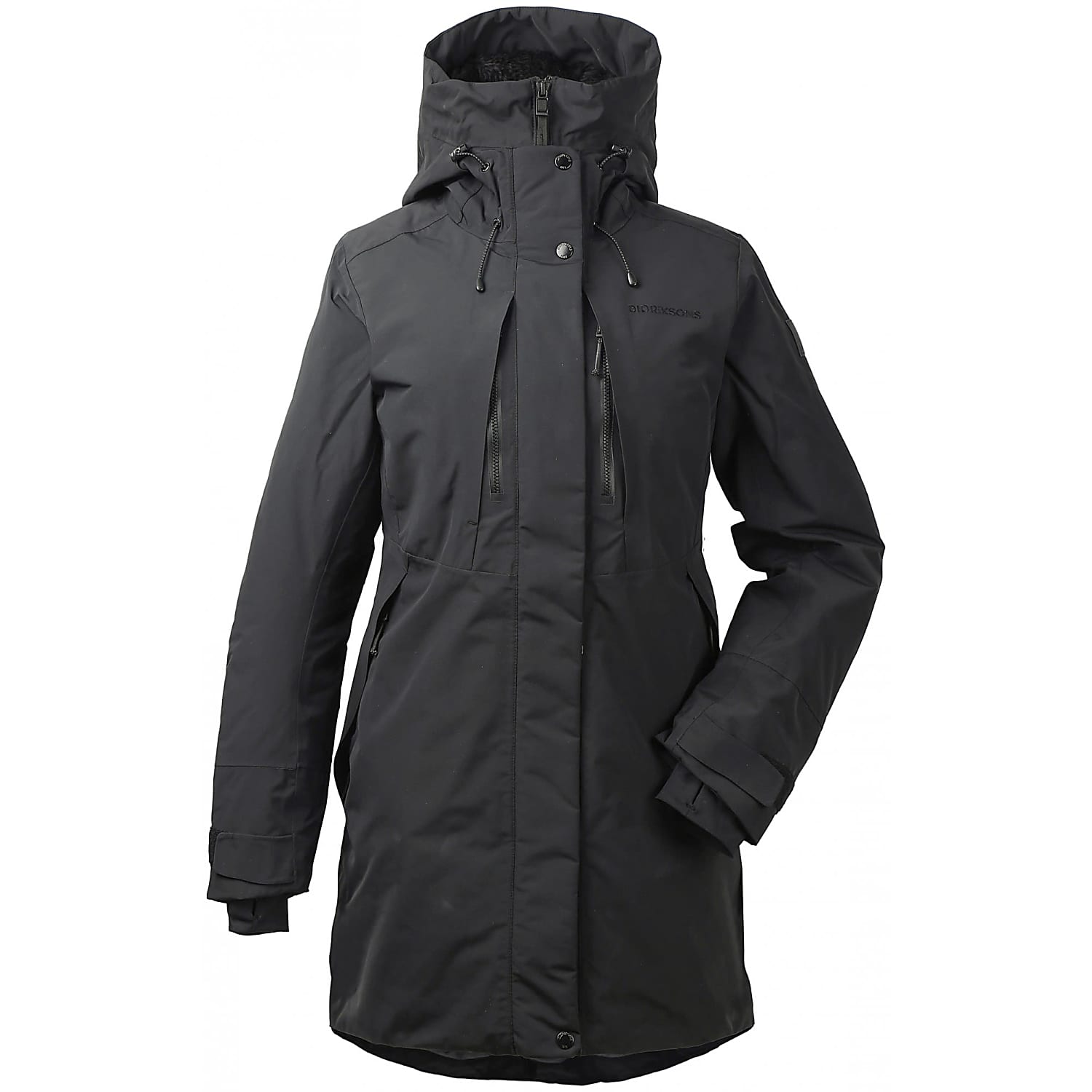 Didriksons W SILJE PARKA 2 Black Free Shipping starts at 60