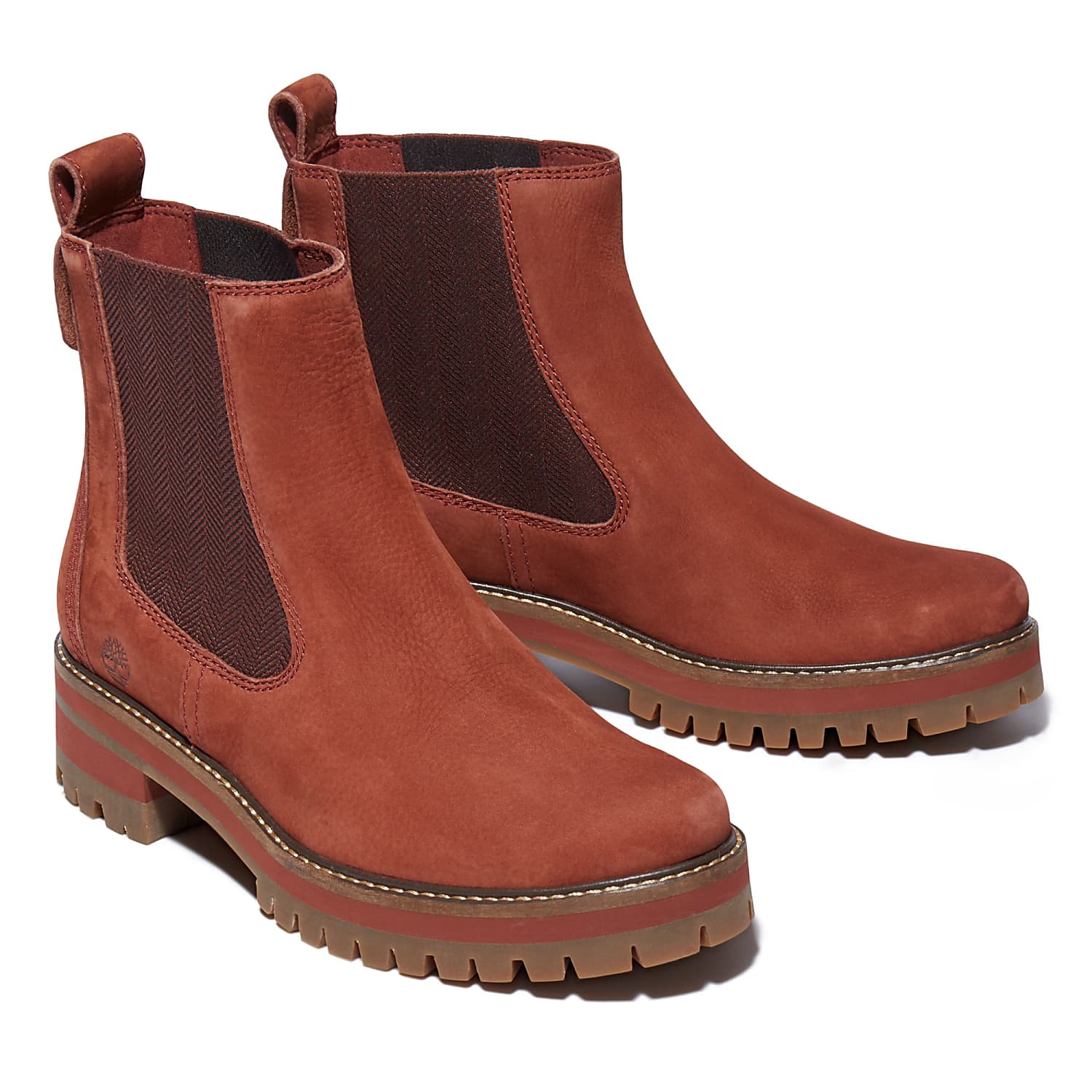 Timberland W COURMAYEUR VALLEY CHELSEA BOOT Medium Brown Nubuk