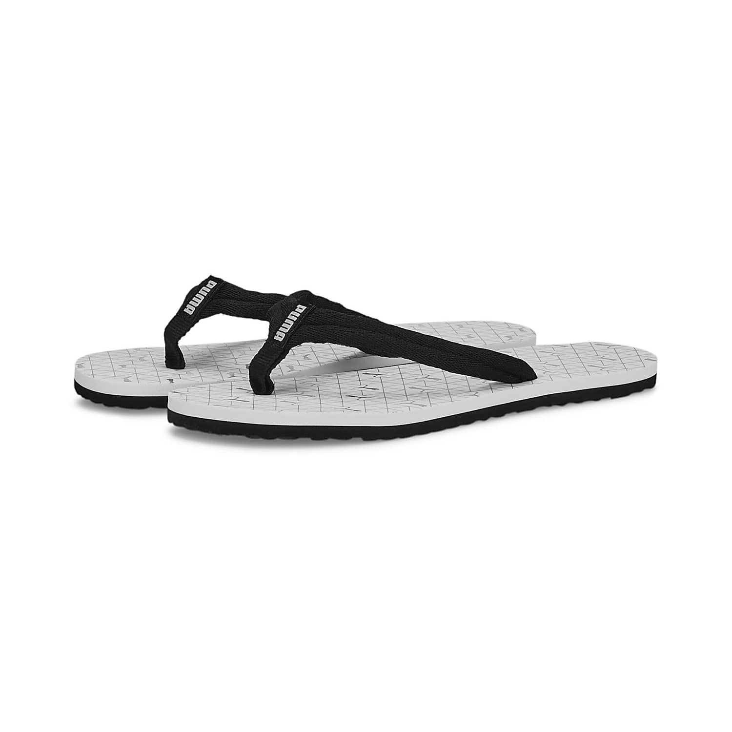 Puma white online flip flops