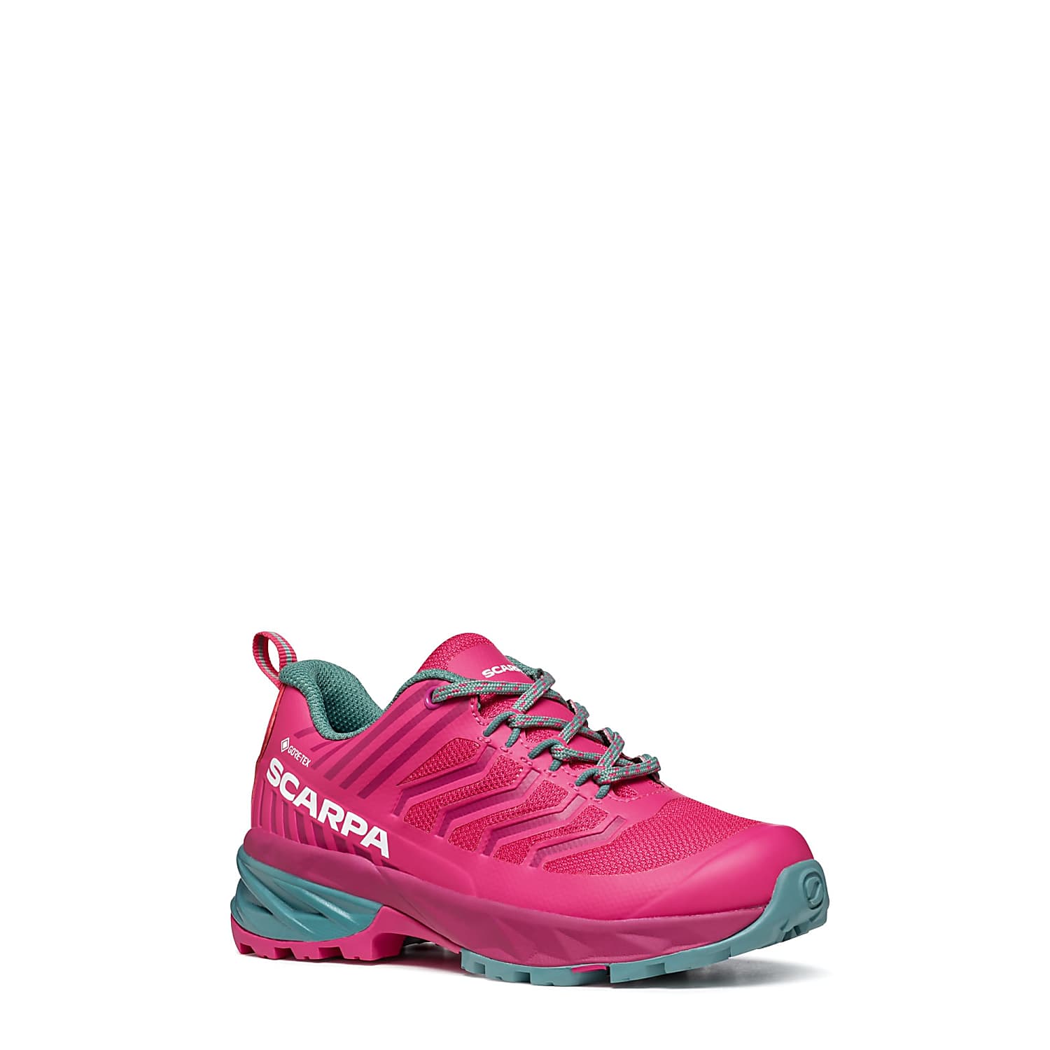 Scarpa KIDS RUSH KID GTX Fuxia Lagoon Free Shipping starts at 60 www.exxpozed