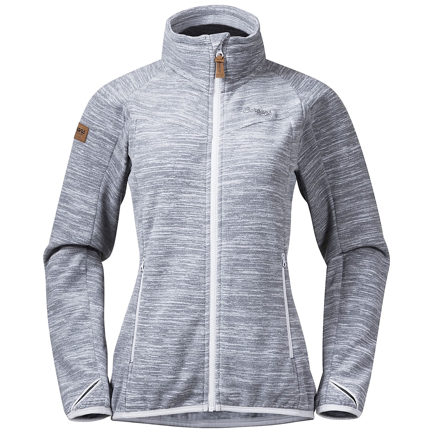 Bergans HAREID FLEECE W JACKET NOHOOD Aluminium