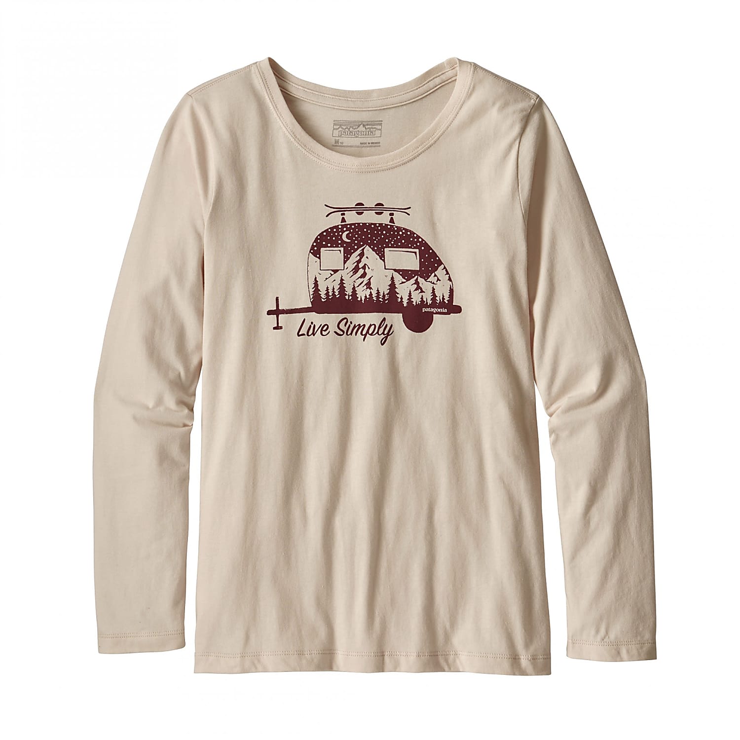 Buy Patagonia GIRLS LONG SLEEVED GRAPHIC ORGANIC T SHIRT Live Simply Trailer Calcium online now www.exxpozed.eu