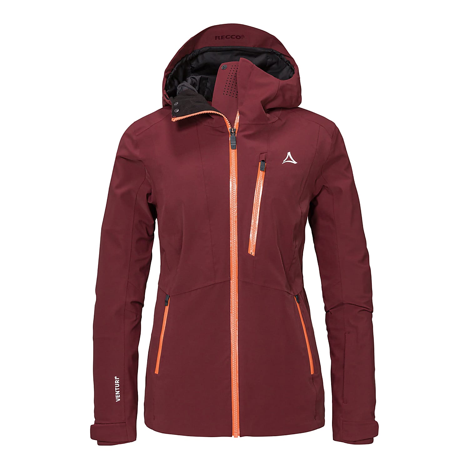 Women Ski Jacket Schoffe Pontresina L 2023 24 42 Dark Burgundy