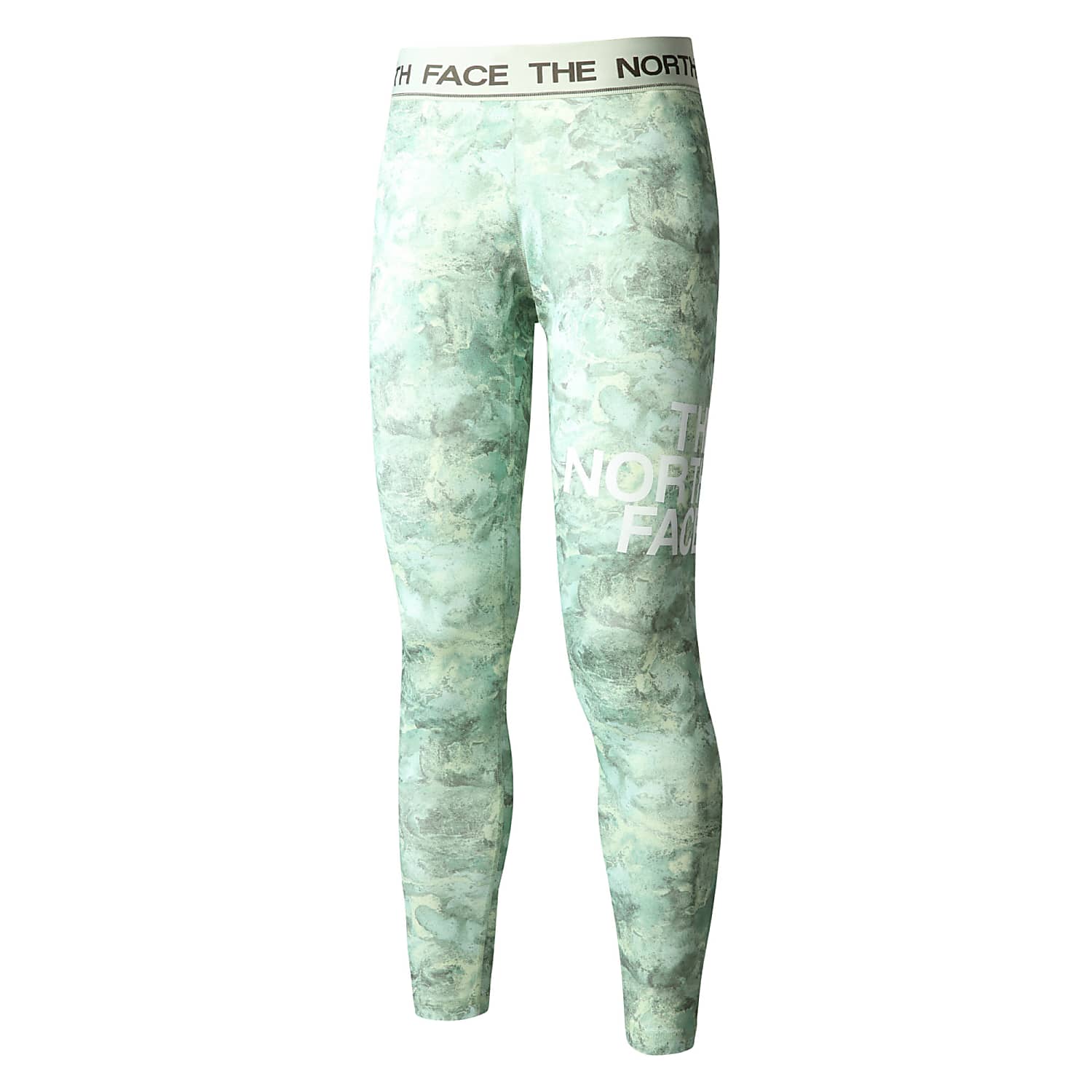 The North Face W FLEX MID RISE TIGHT Lime Cream Grit Texture Print Fast and cheap shipping www.exxpozed