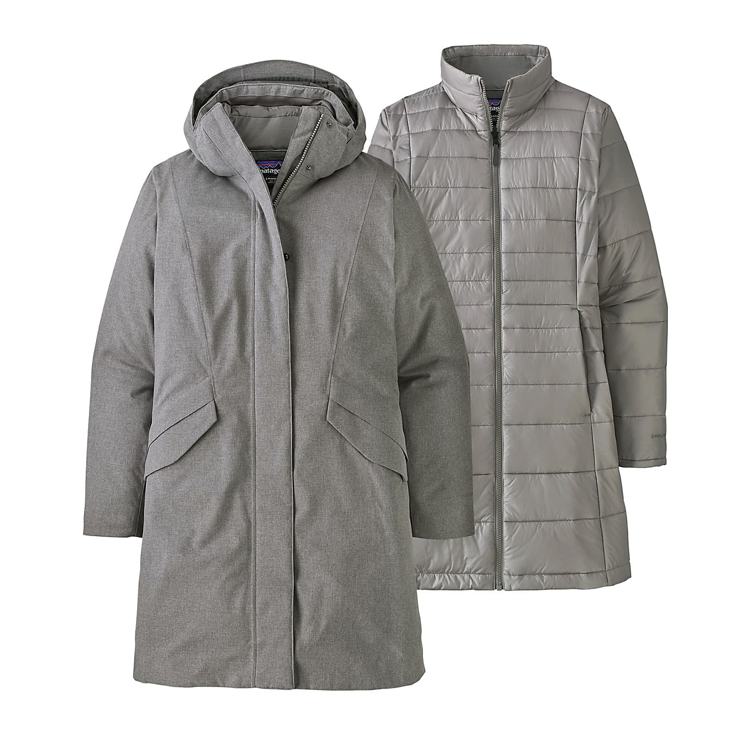 Patagonia W VOSQUE 3 IN 1 PARKA Salt Grey