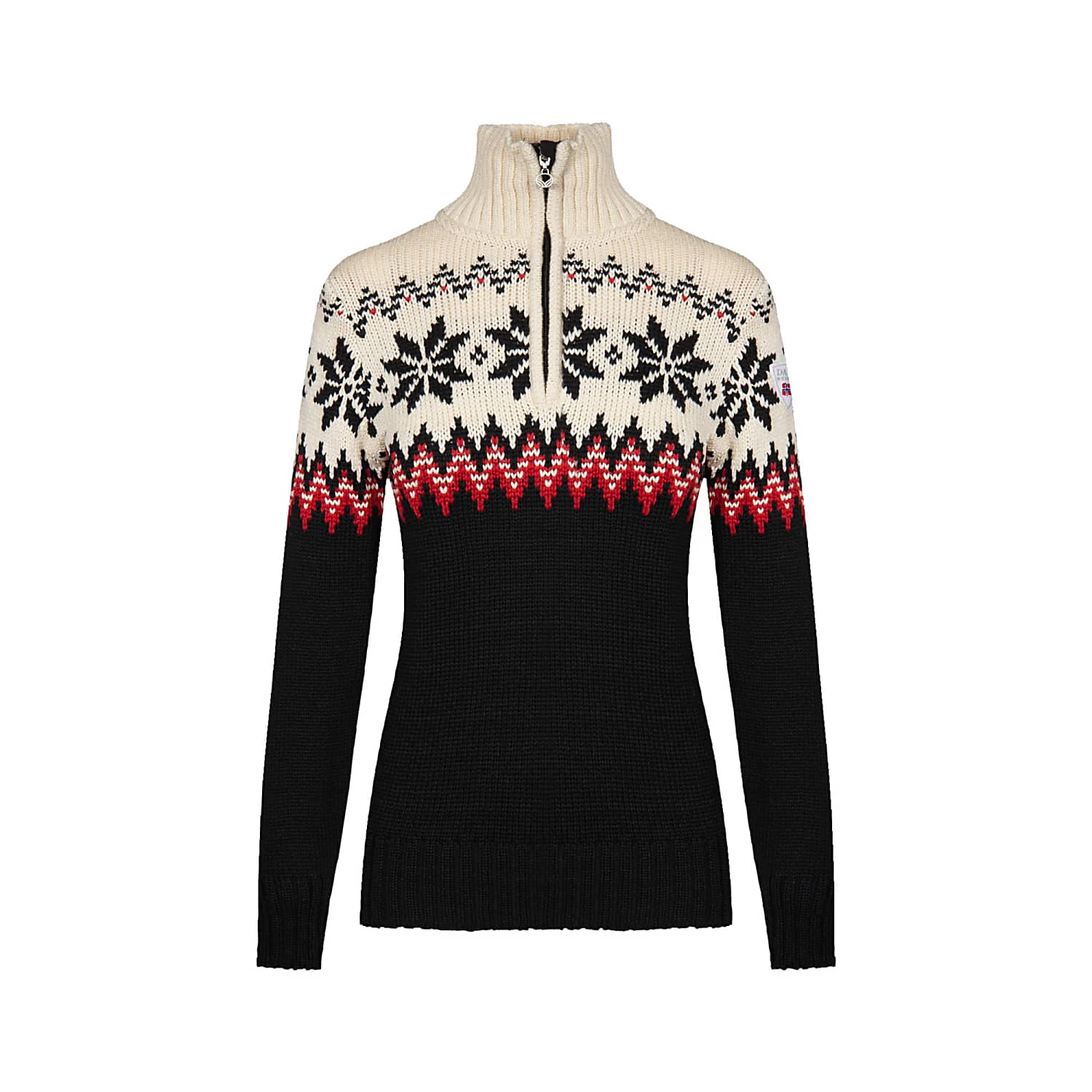 Dale of Norway W MYKING SWEATER Black Rasperry Offwhite Free Shipping starts at 60 www.exxpozed