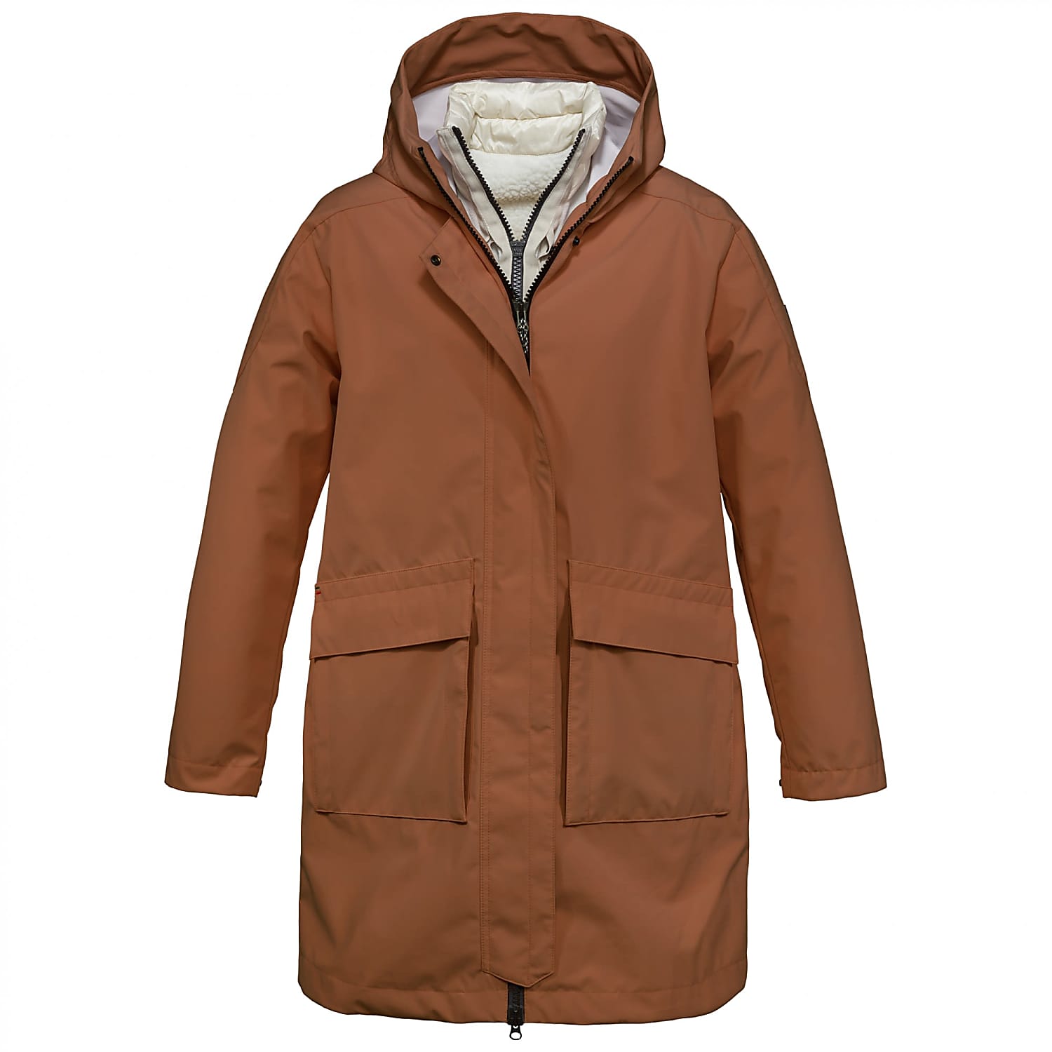Dolomite W EXPEDITION INSULATION PARKA Argan Brown Willow White Free Shipping starts at 60 www.exxpozed.eu