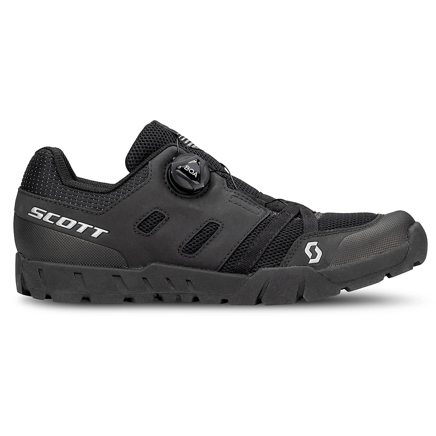 Scott M SPORT CRUS R FLAT BOA SHOE Black Silver Fast and cheap shipping www.exxpozed