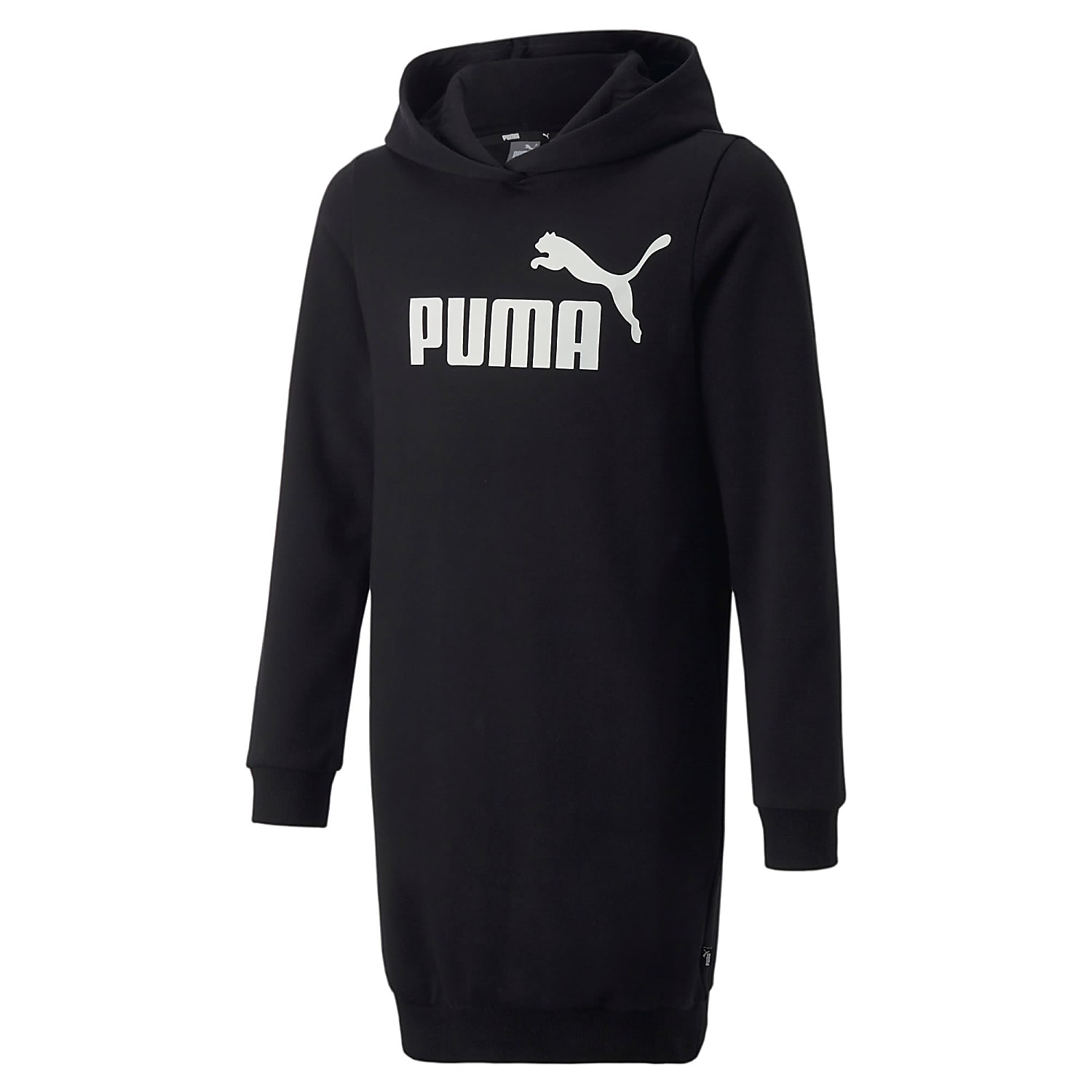 Buy Puma GIRLS ESSENTIALS LOGO HOODED DRESS FL Puma Black online now www.exxpozed.eu