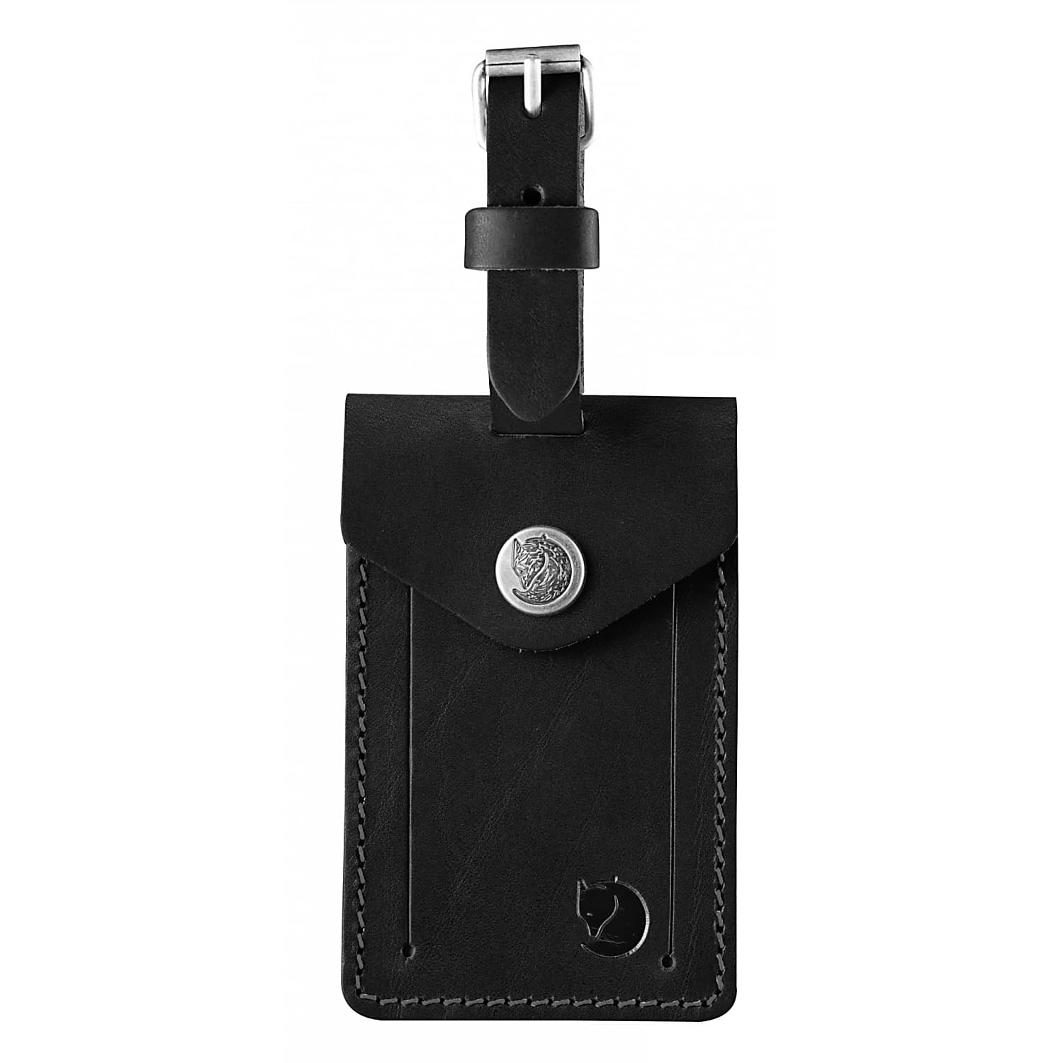 Black leather luggage tag shop