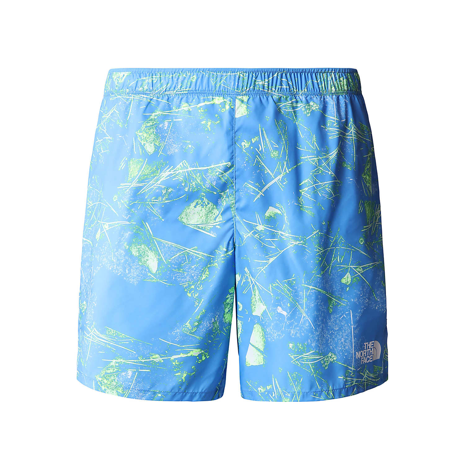 The North Face M LIMITLESS RUN SHORT Super Sonic Blue Valley Floor Print