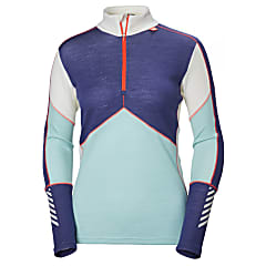 Helly Hansen W LIFA MERINO 1/2 ZIP, Glacier - Lavender
