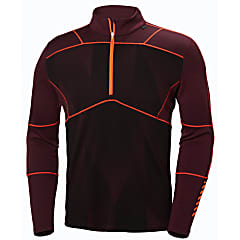 Helly Hansen M HH LIFA MERINO MAX 1/2 ZIP, Port - Triangular Shade Print