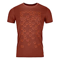 Ortovox M 150 Merino Cool Let It Sheep T Shirt Clay Orange Free Shipping Starts At 60 Www Exxpozed Eu
