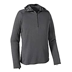 Patagonia M CAPILENE THERMAL WEIGHT ZIP NECK HOODY, Forge Grey - Feather Grey X-Dye