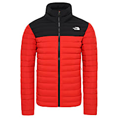 red north face coat mens