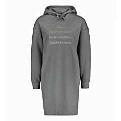 Peak Performance W GROUND HOOD DRESS, Grey Melange